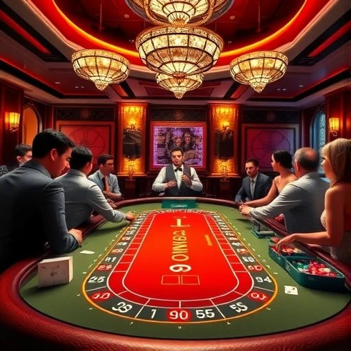 Tampilan perpustakaan permainan live dealer koreo138 dengan studio profesional